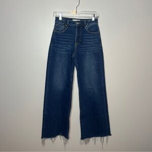 Risen High Rise Wide Leg Flare Jeans Size 25